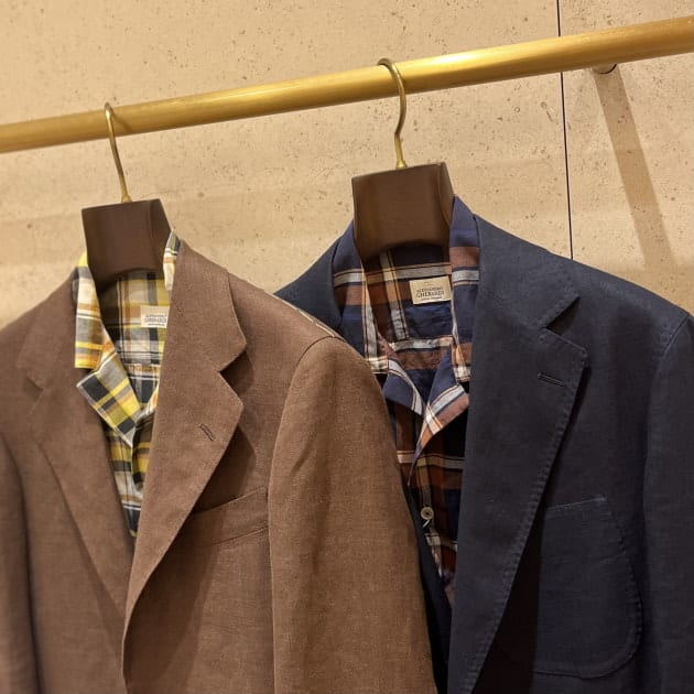 ALESSANDRO GHERARDI〉plaid open collar shirts ｜ビームスF