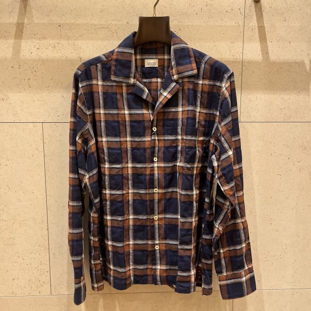 ALESSANDRO GHERARDI〉plaid open collar shirts ｜ビームスF