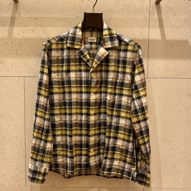 ALESSANDRO GHERARDI〉plaid open collar shirts ｜ビームスF