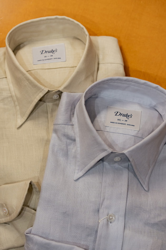 Drake's＞リネンレギュラーカラーシャツ｜ビームス ライフ 横浜｜BEAMS