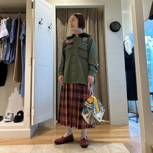 新型！！！〈LACOSTE〉別注チェックプリーツスカートを着回し