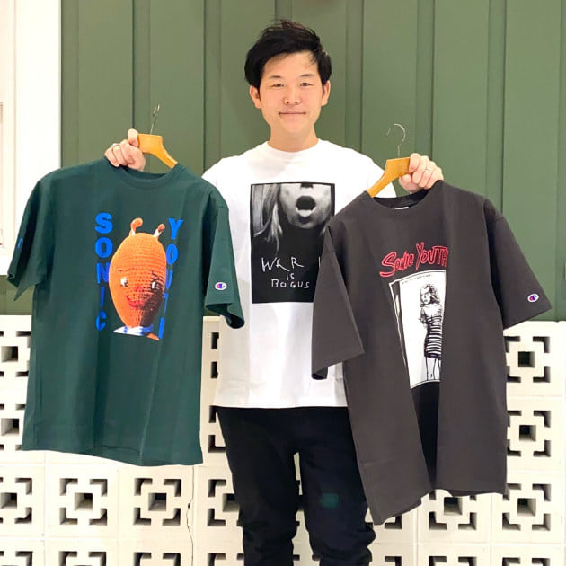 本日発売！Champion for BEAMS × SONIC YOUTH 別注 のプリント Tシャツ！！｜ビームス 静岡｜BEAMS