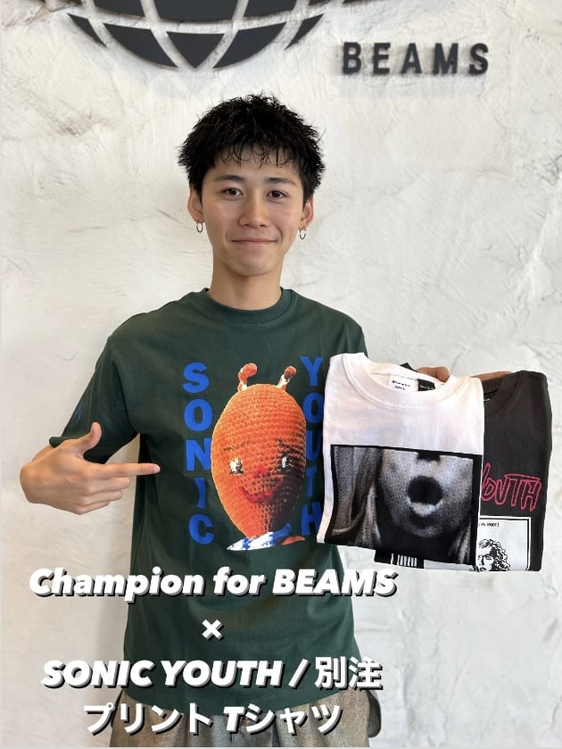 Champion for BEAMS × SONIC YOUTH 発売！！ 】｜ビームス 千葉｜BEAMS