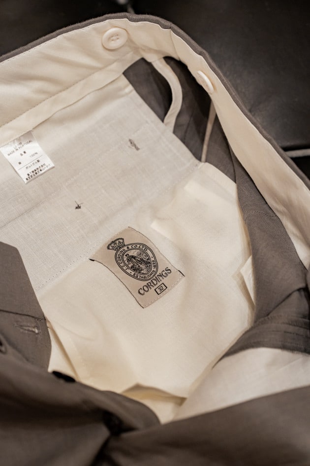 CORDINGS × BEAMS F＞気になるカラーのリネンスラックス