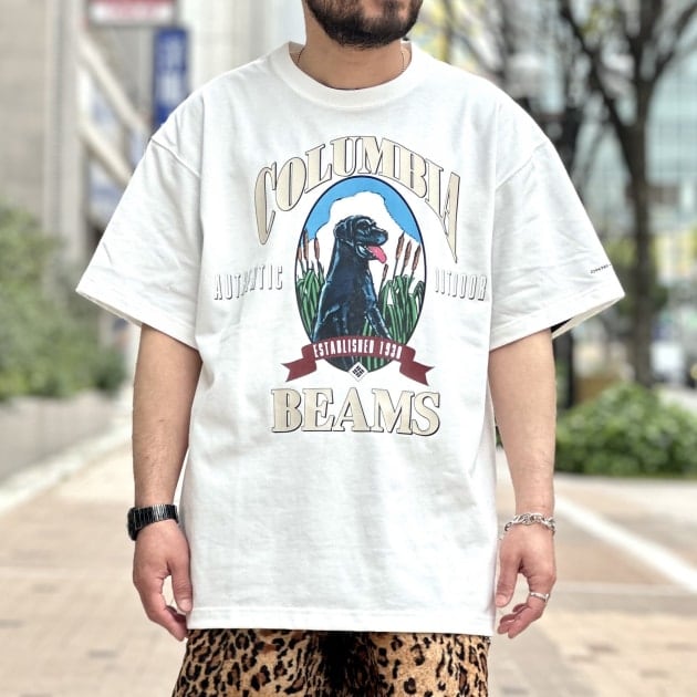 【BEAMS別注】Columbia / GRAPHIC TEE Lサイズ セール】【別注】Columbia / GRAPHIC TEE（Tシャツ/カットソー