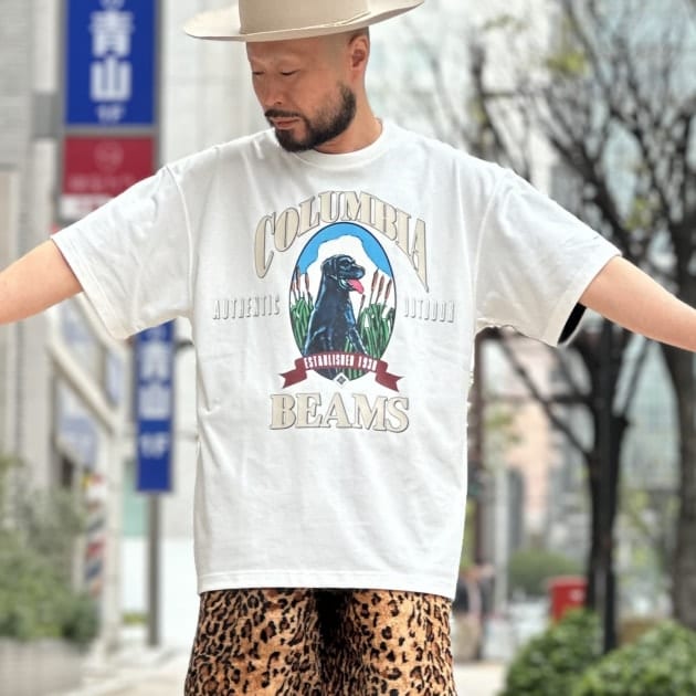 【BEAMS別注】Columbia / GRAPHIC TEE Lサイズ BEAMS別注】Columbia / GRAPHIC TEE Lサイズ