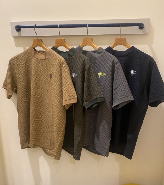 BEAMS GOLF dot air ドットエアー メッシュ モックネック BEAMS GOLF tシャツ 「ドライ/伸縮性」BEAMS ORANGE LABEL
