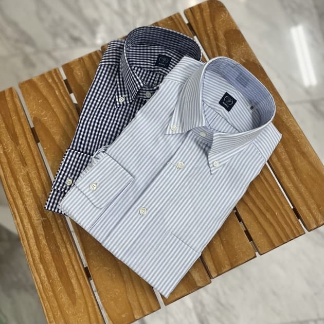 <美品> 2枚SET 特価 beams f　BDシャツ BEAMS F〉BD shirts ｜ビームスF／インターナショナルギャラリー