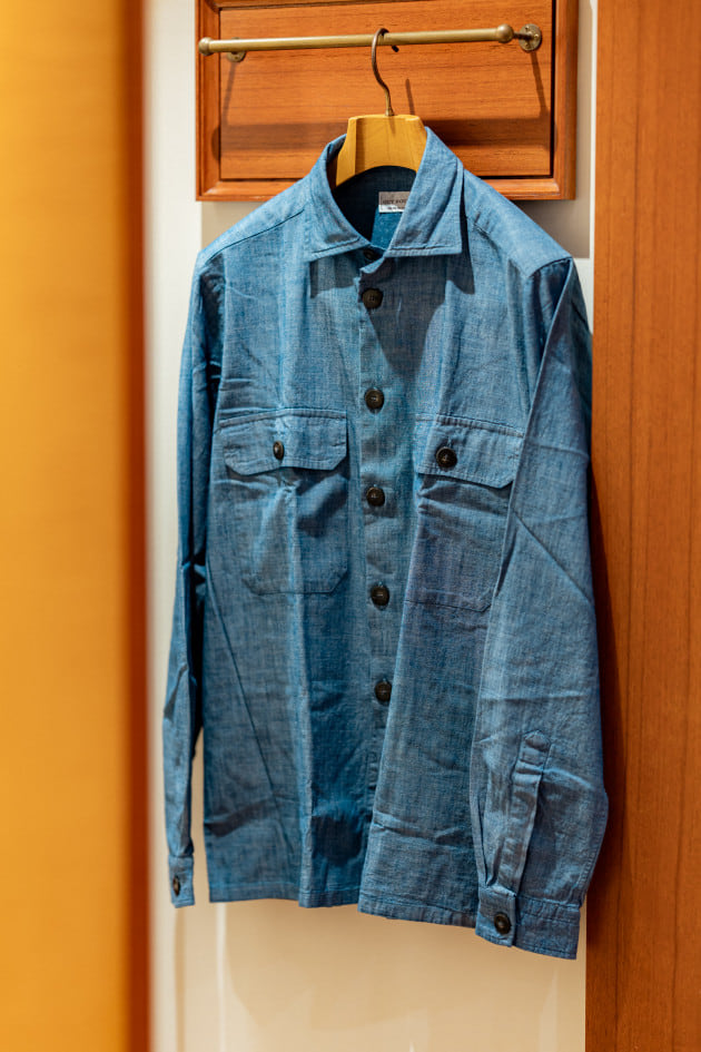 GUY ROVER × Brilla per il gusto＞シャンブレー2ポケットジャケット