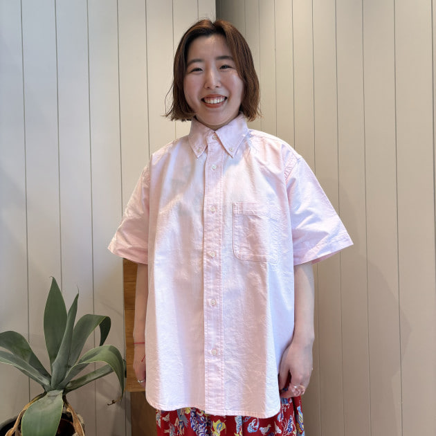 アップデートして再登場♡ビッグ ボタンダウン ショートスリーブ