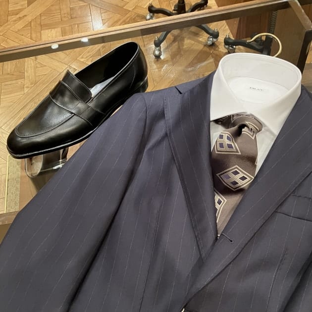 RINGJACKET BEAMS 別注 ロロピアーナ 3B ピンストライプスーツ 気になるストライプスーツ｜ビームス 銀座｜BEAMS