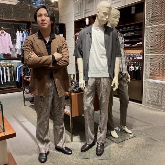 サイズ52最大出しとサイズ46比較：リングヂャケット製の＜BEAMS