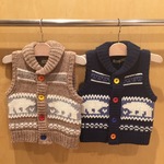＜BEAMS mini＞キッズ用ニットベストも入荷しています。