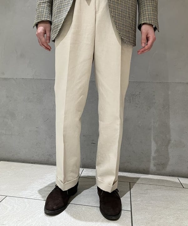 BEAMS F＞コットンリネンワイドスラックス｜ビームス 立川｜BEAMS