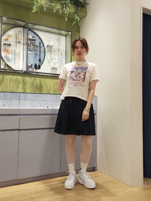 FACETASM × Ray BEAMS 　 別注 Ribbon Tシャツ　黒 Ray BEAMS（レイビームス）の「FACETASM × Ray BEAMS / 別注