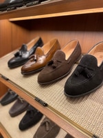 BEAMS F（ビームスF）【別注】CROCKETT&JONES / CHESTER ブラックスエード ロングウィング タッセルローファー（シューズ  ローファー）通販｜BEAMS