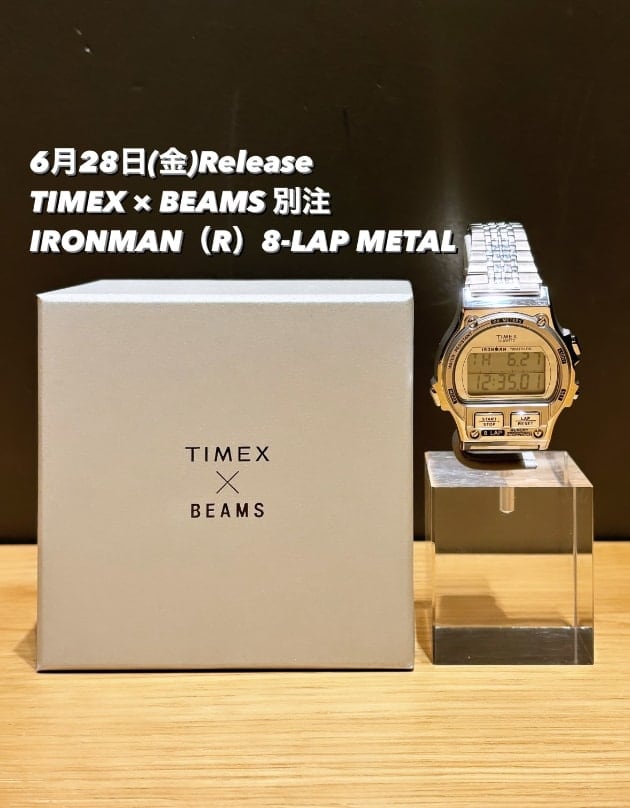 6/28(金)発売 TIMEX × BEAMS 別注 IRONMAN（R）8-LAP METAL】｜ビームス 大宮｜BEAMS