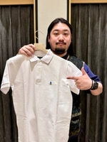 〈171cmがサイズ比較〉清潔感抜群のビームスロゴポロシャツ！