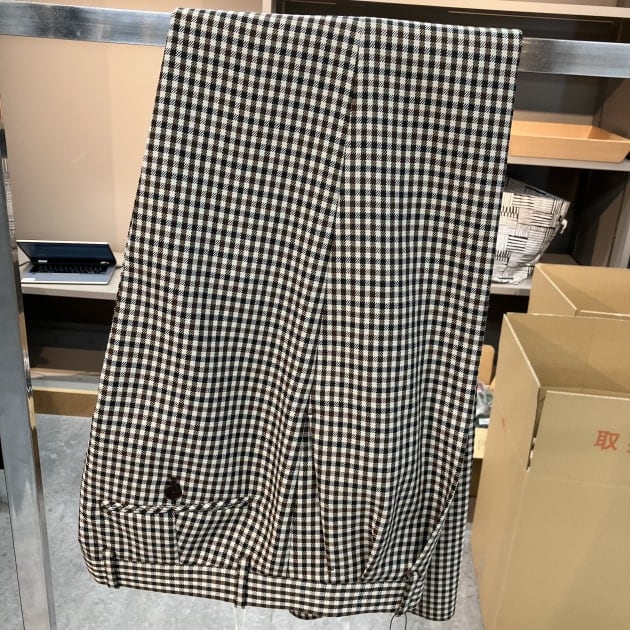 BEAMSFガンクラブチェック2アウトプリーツスラックス 楽天市場】ORTELO / ウール ガンクラブチェック 2プリーツ