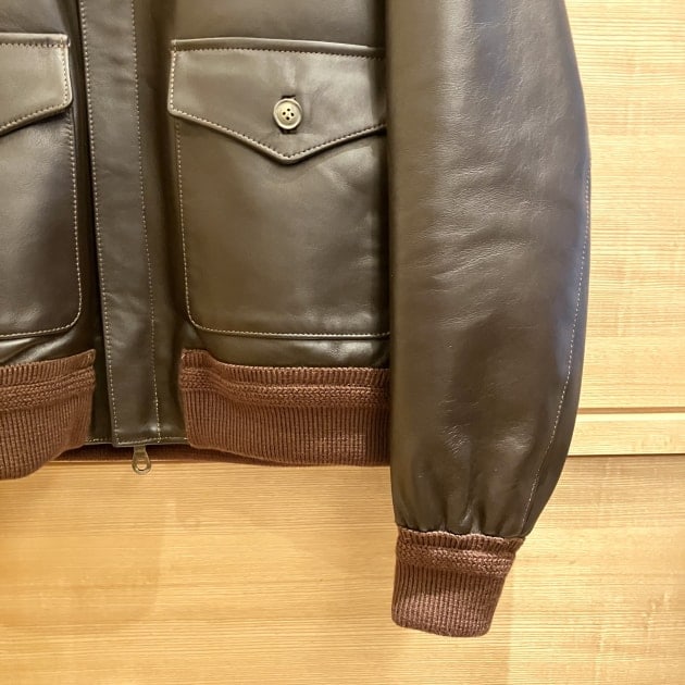 BEAMS F（ビームスF）【別注】CINQUANTA / A-2 レザーブルゾン
