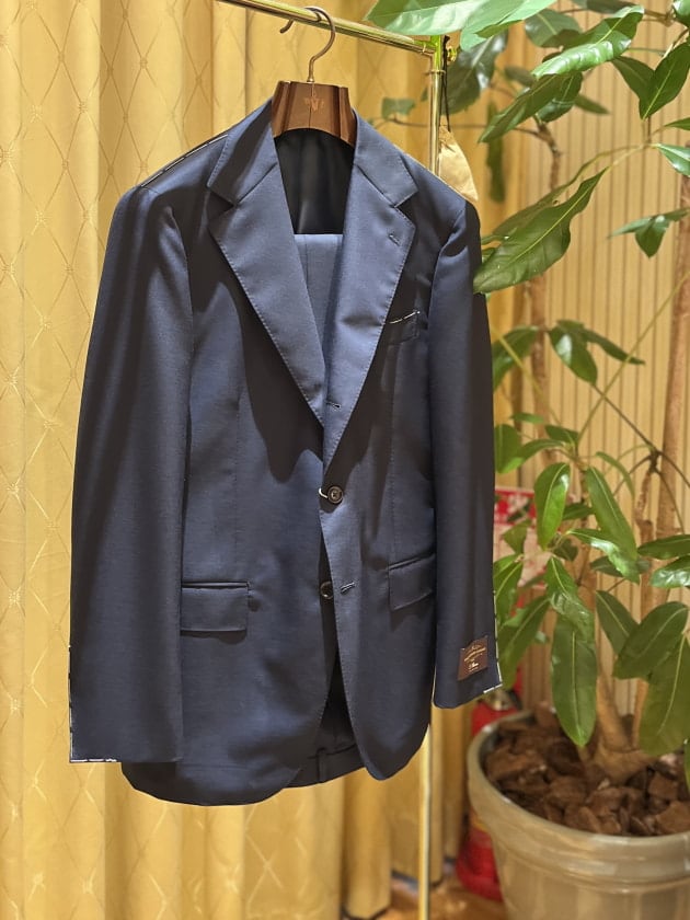 BEAMS F / CANONICO ネイビー ソリッドジャケット BEAMS F〉SALE品に