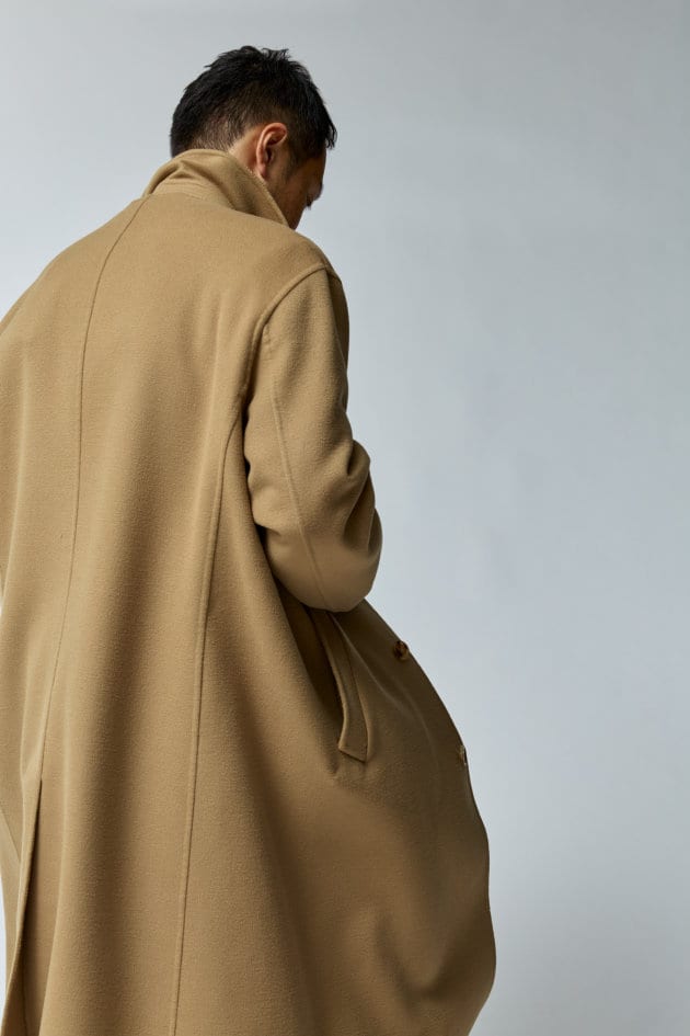 専用 ビームス F 濃紺 LARDINI イタリア製 コート 46 M（BEAMS F