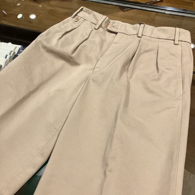 NEW ARRIVAL】＜ATELIER ZINS＞コットンツイル ワイドスラックス