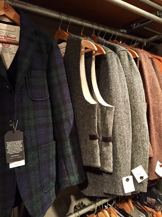 公式銀座 beams rightsとHarris Tweedのコラボスタジャン