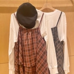 秋冬トーンのチェック柄で先取り♡
