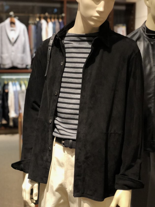 ＜SAINT JAMES＞ & 別注＜EMMETI＞スエード シャツブルゾン