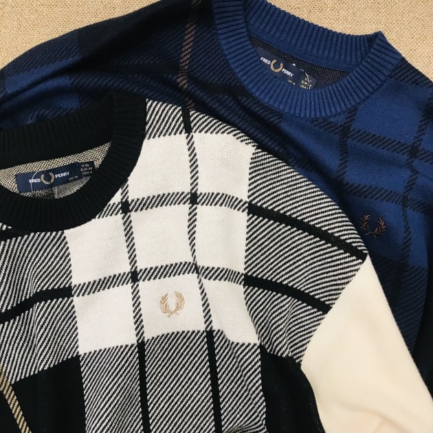 【初売り】 主役ニットはトレンドチェック？」《FRED PERRY》別注ニットのご トップス