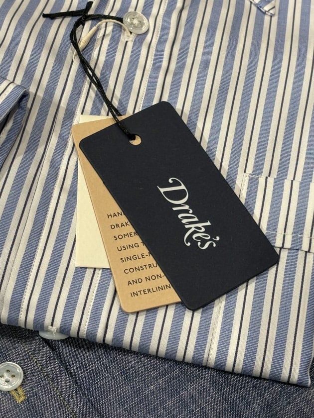 ＜Drake's＞REGULAR-COLLAR SHIRTS
