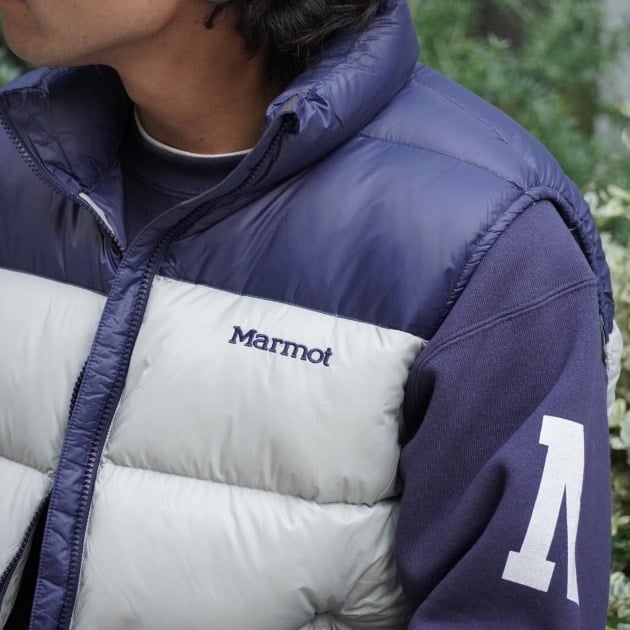 marmot ストア マーモット beams ダウンベスト