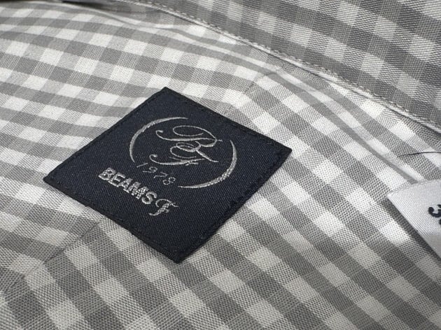 ＜BEAMS F(ビームスF）＞グレーチェックが新鮮なタブカラーシャツ