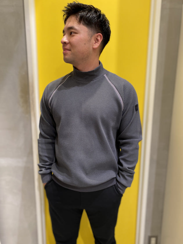 B.G.THREEワッフルサーマルモックネックご紹介♡｜ビームス ゴルフ