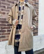 シルエットにこだわりあり！ステンカラーコート！