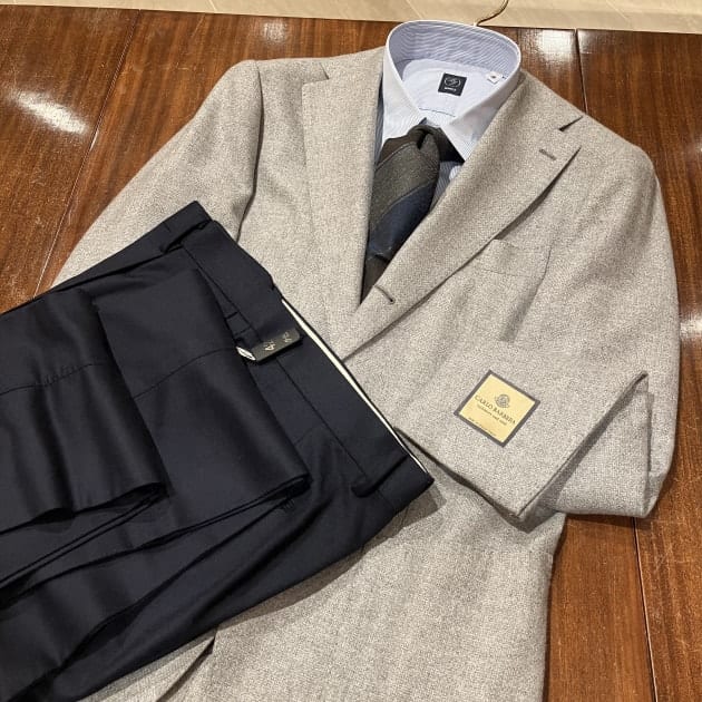 Brilla per il gusto＞ウールカシミヤホップサックジャケット