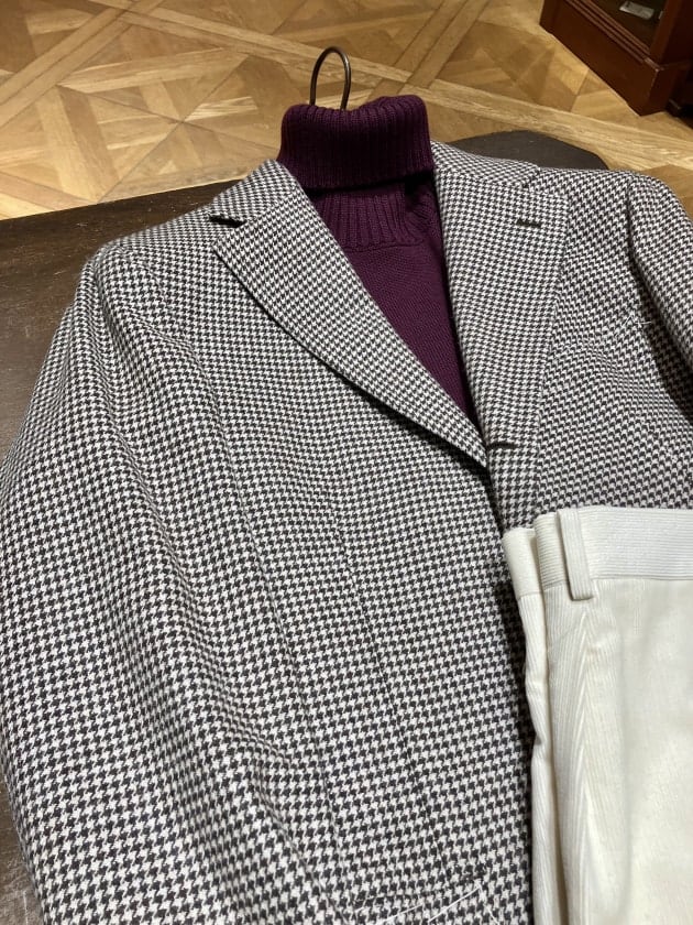 TITO ALLEGRETTO 〉個人的に気になるハウンドトゥースジャケット