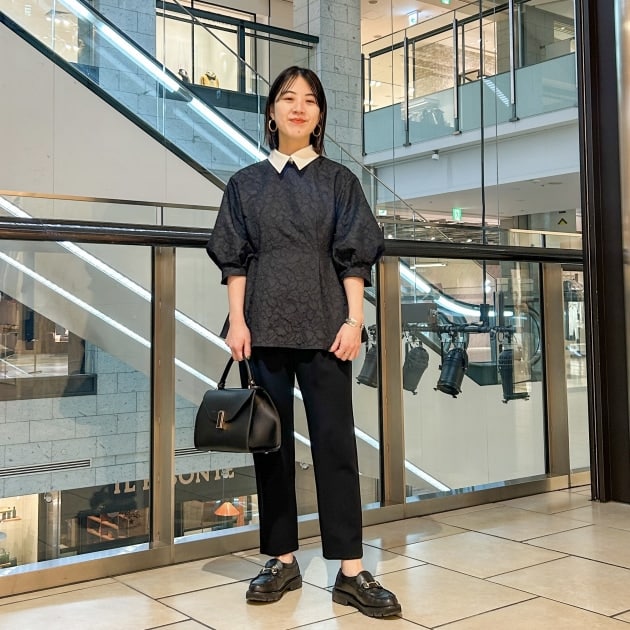 今季新品 Demi-Luxe BEAMS エンブロイダリーパフスリーブブラウス Demi-Luxe BEAMS（デミルクス ビームス）の「エンブロイダリー