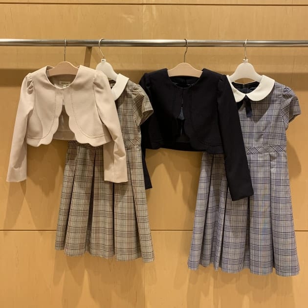 12000から値下げ　beams mini の入学式用ワンピースとボレロセット 12000から値下げ beams mini の入学式用ワンピースとボレロ