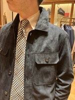 〈ALTACRUNA〉新作のスエードシャツジャケット入荷しました！