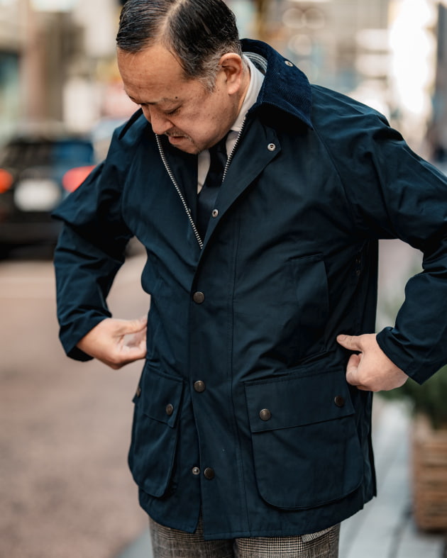 Barbour ジャケット 38 ネイビー　beamsコラボ 2025年春夏 STAFF RECOMMEND＜Barbour＞vol.2｜ビームスF 新宿｜BEAMS