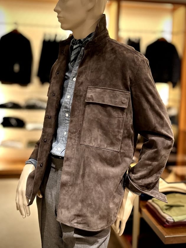 期間限定キャンペーン 山羊革スエードミリタリシャツジャケット。｜BEAMS F（ビームスF ジャケット・アウター