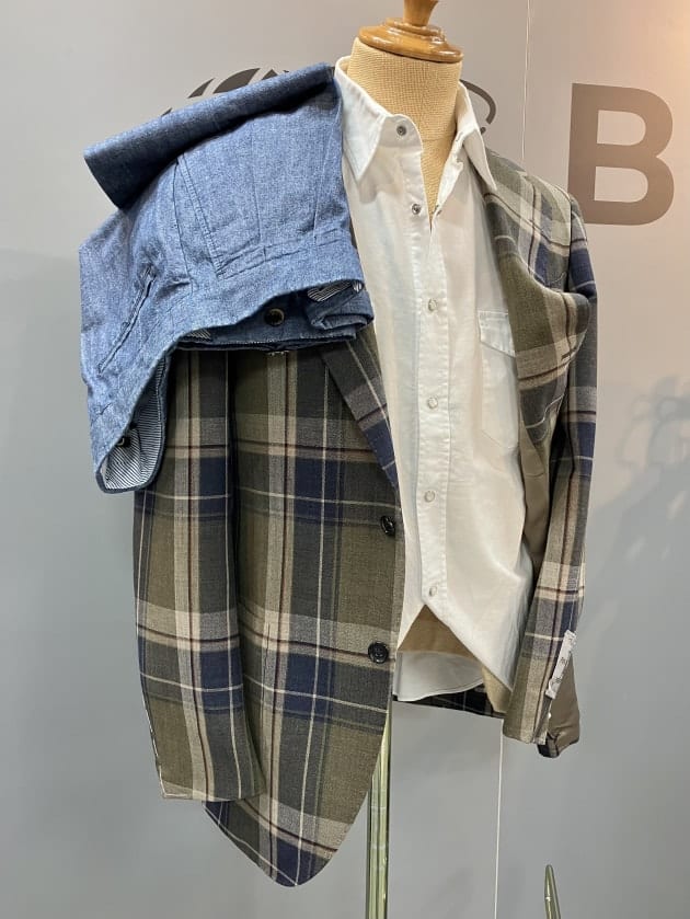 BEAMS F〉BEAMSらしい？大柄のタータンチェックジャケットを