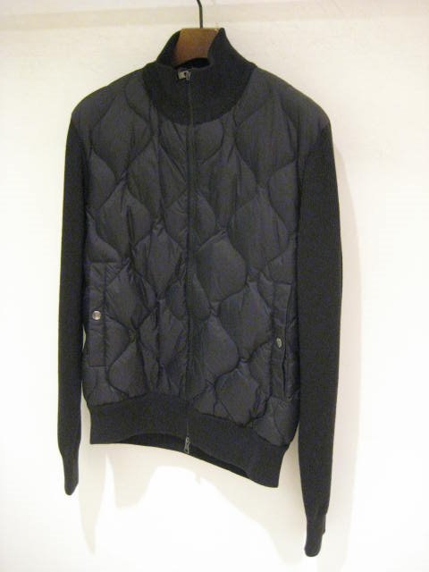 ファッションMONCLER モンクレール　キルティングニット【black sizeM】