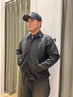 BEAMS (BEAMS) Used Processed Leather Zip Blouson (Blouson