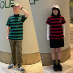 【おすすめ】ボーダーモックネックシャツ