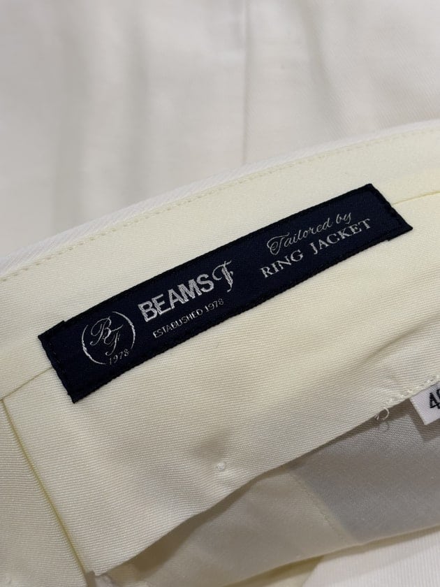 ＜BEAMS F＞LINEN-COTTON SIDE ADJUSTER PANTS