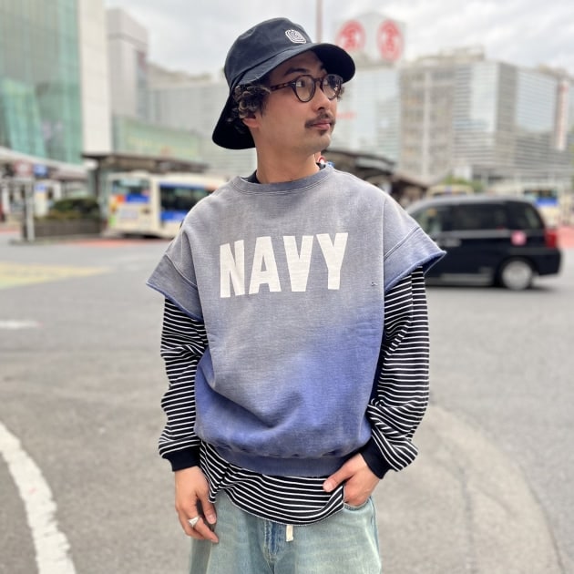 BOWWOW グラデーションネイビー セットアップ上下