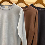 お買い求め安くなりました。クルーネックニット（S～L・手洗い可能）